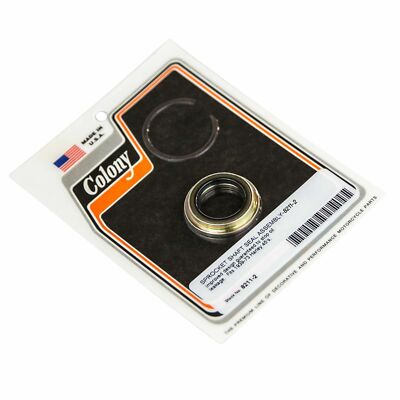 SPROCKET SHAFT SEAL & SNAP RING - Harley Flathead 45 WL Servi 1939-73 . . 8211-2