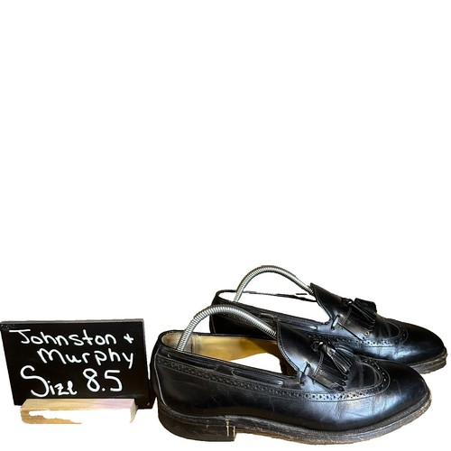Johnston & Murphy Shoes Mens 10 Loafers Tassel Fringe  display picture 3
