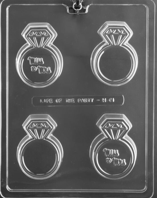 Engagement Ring Miss to Mrs Chocolate Cookie Mold Bridal Shower Favors-image