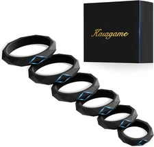 6 Sizes Penis Ring Silicone Cock Rings Men Erection Sex Toy Cockring Last Longer