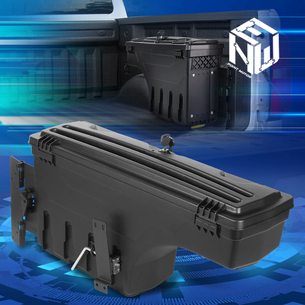 Truck bed wheel well on sale storage