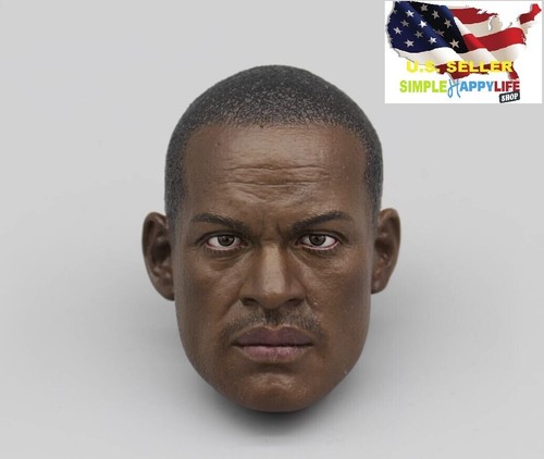 Fremego 1/6 Scale Male Head Sculpt,European Strong Man Handsome Man Head Carved for 12inch Soldier Action Figure Body Collectible