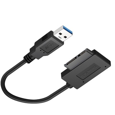 USB3.0 to SATA7+6Pin 13 Pin Slimline Sata Cable for Laptop CD DVD ROM Drive e