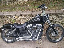 BIG RADIUS EXHAUST FOR DYNA'S NEW IN THE BOX CHROME FINISH  2006-2017