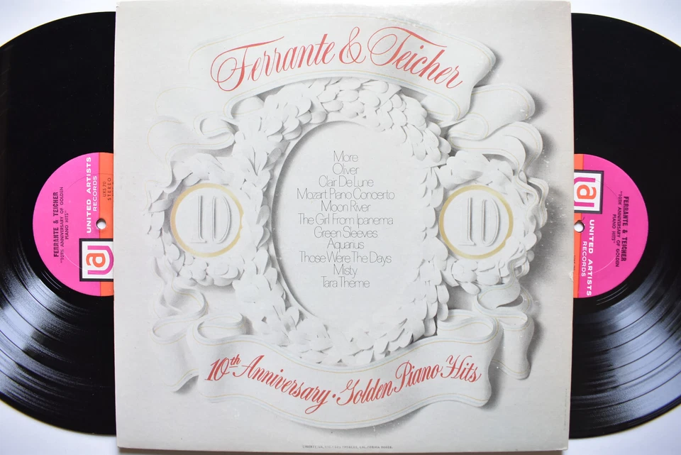 FERRANTE TEICHER 10TH ANNIVERSARY PIANO HITS 2LP RECORD EXODUS APARTMENT THEMES Foto 3 de 4