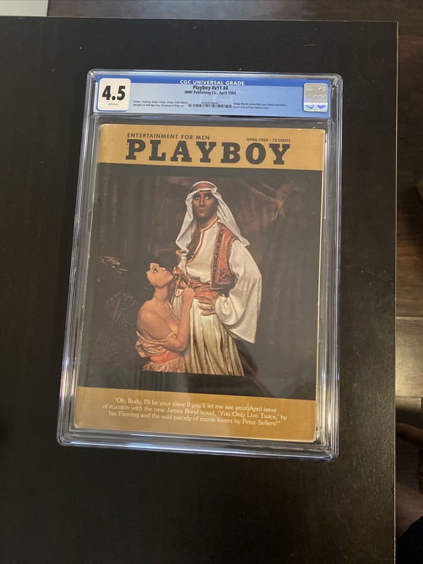 Playboy Magazine April 1964 Vargas Girl CGC Graded 4.5