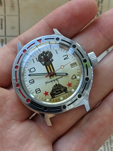 Vostok Vintage Herrenuhr Amphibia Tank Soviet Russia Automatik Rare Dial - Bild 13 von 24