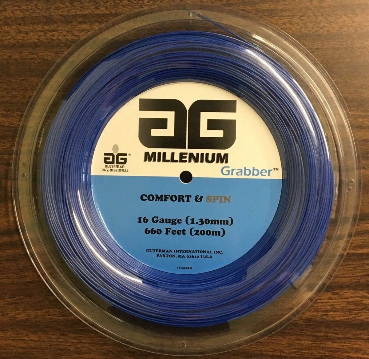AG Millenium Grabber 16G Set Di Corde Da Tennis | Ideale Per Effetto E Controllo (Blu)