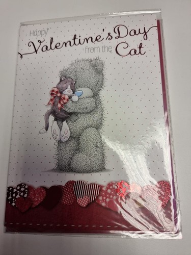 Happy Valentinstag von der Katze Grußkarte Liebe Haustier Tatty Teddy Me To You - Bild 2 von 4