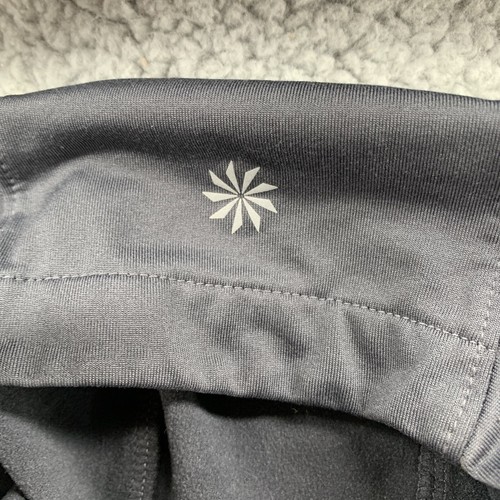 Athleta Half Mile Hoodie Full Zip leichte Daumenlöcher Eingrifftaschen geraut M - Bild 5 von 15