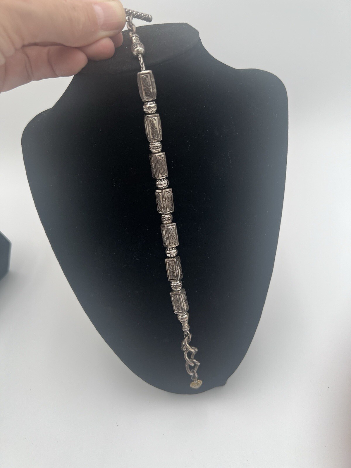 Rectangular Link Bracelet Brighton China Tale Goo… - image 1