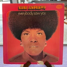 Ruby Andrews - Everybody Saw You LP Zodiac 1970 original RARE Northern Soul VG