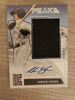 2022 Panini Capstone #PMS-AV Andrew Vaughn Peak Material Signatures Auto Patch