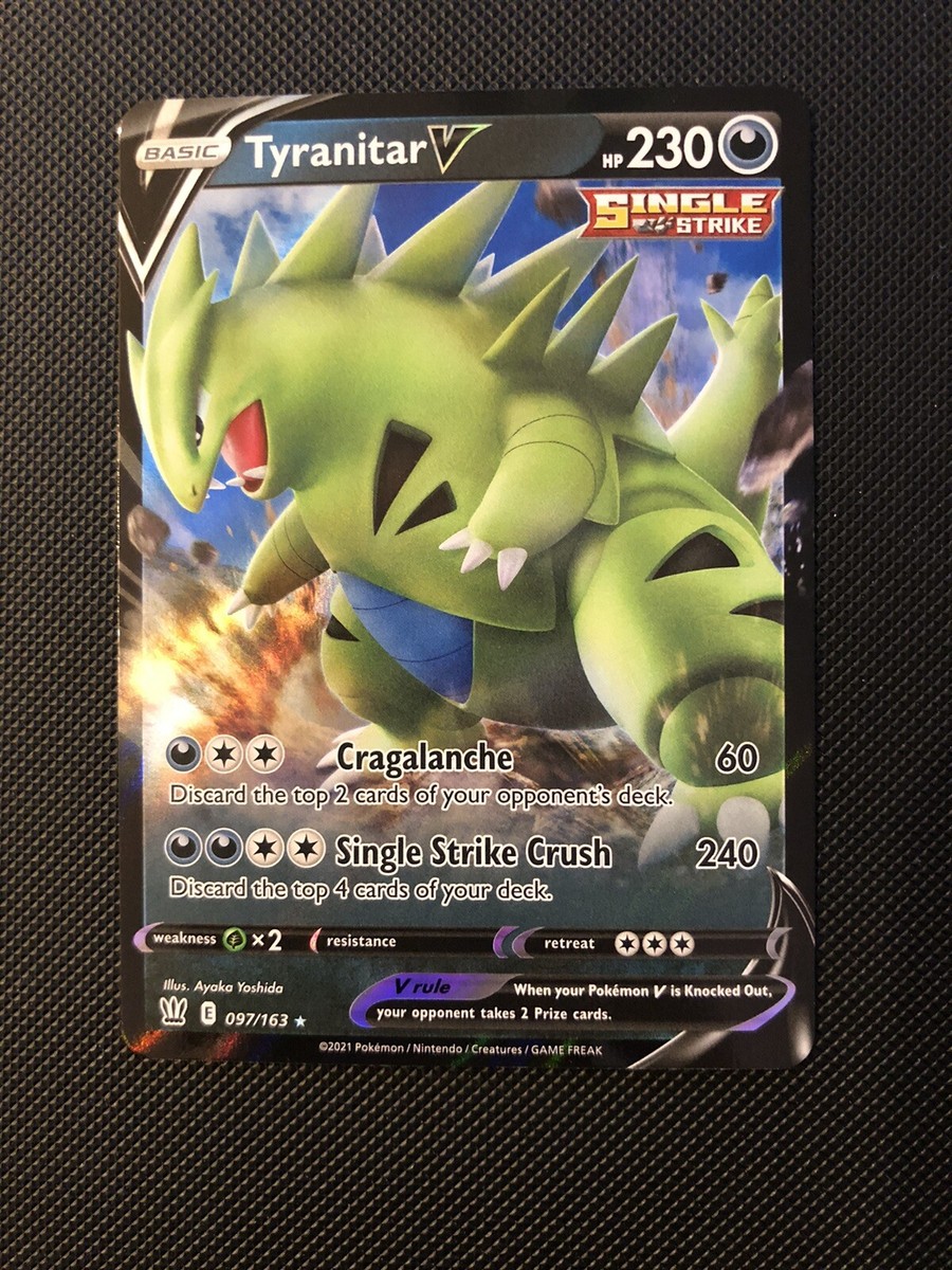 Tyranitar V 097/163 Battle Styles Pokemon NM Fast Shipping