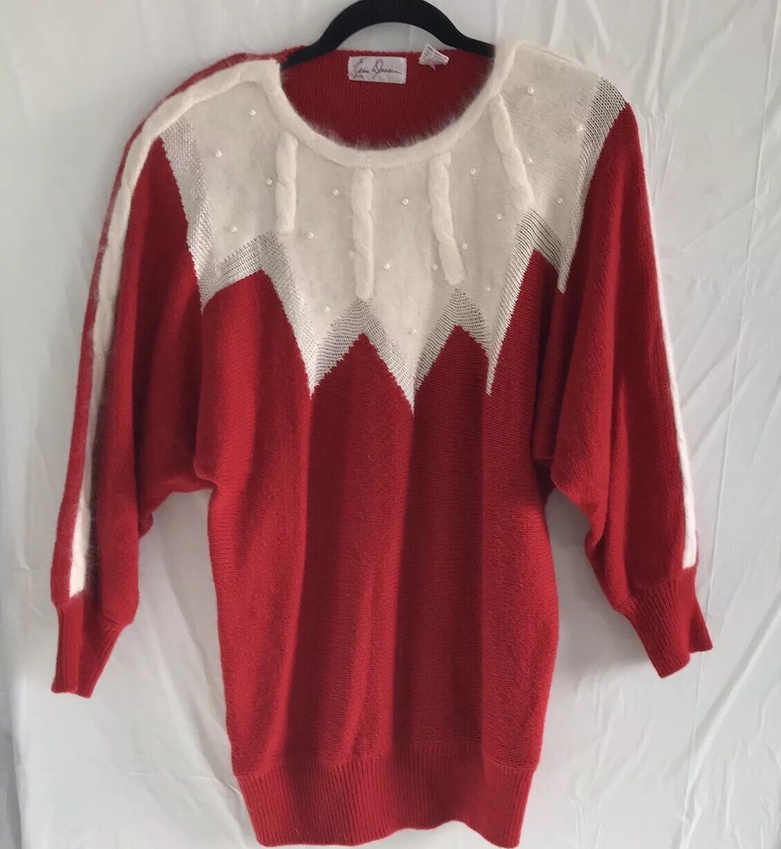 VTG 80s Edde Dassn Snowflake Sweater Wool Blend Pullover Womens Medum *A - Etsy