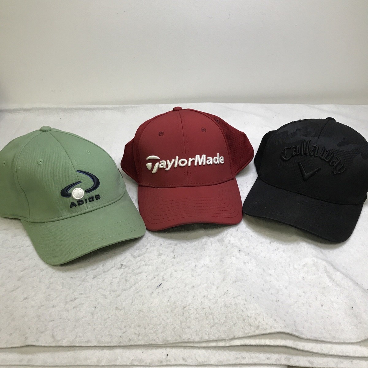 Assorted Mens Hats Callaway TaylorMade Adios Golf Hats LOT OF