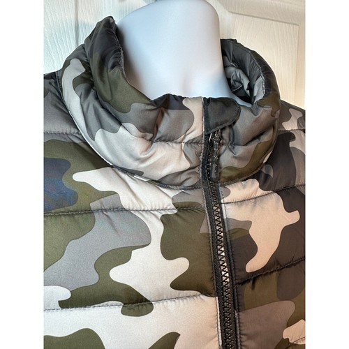 Swiss Tech Men's Puffer Vest Camo Print Full Zip Sleeveless Jacket 3XL - Picture 2 of 9