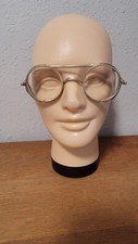 Saniglas, Antique Safety Glasses, Goggles, Mesh Sides, Folding, Steampunk