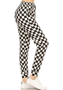 checkered joggers womens
