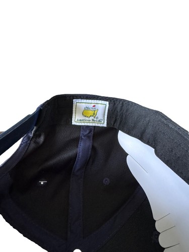 NWT Masters Golf Augusta Tech Hat Navy Blue Snap Authentic BRAND NEW - 第 6/8 張圖片
