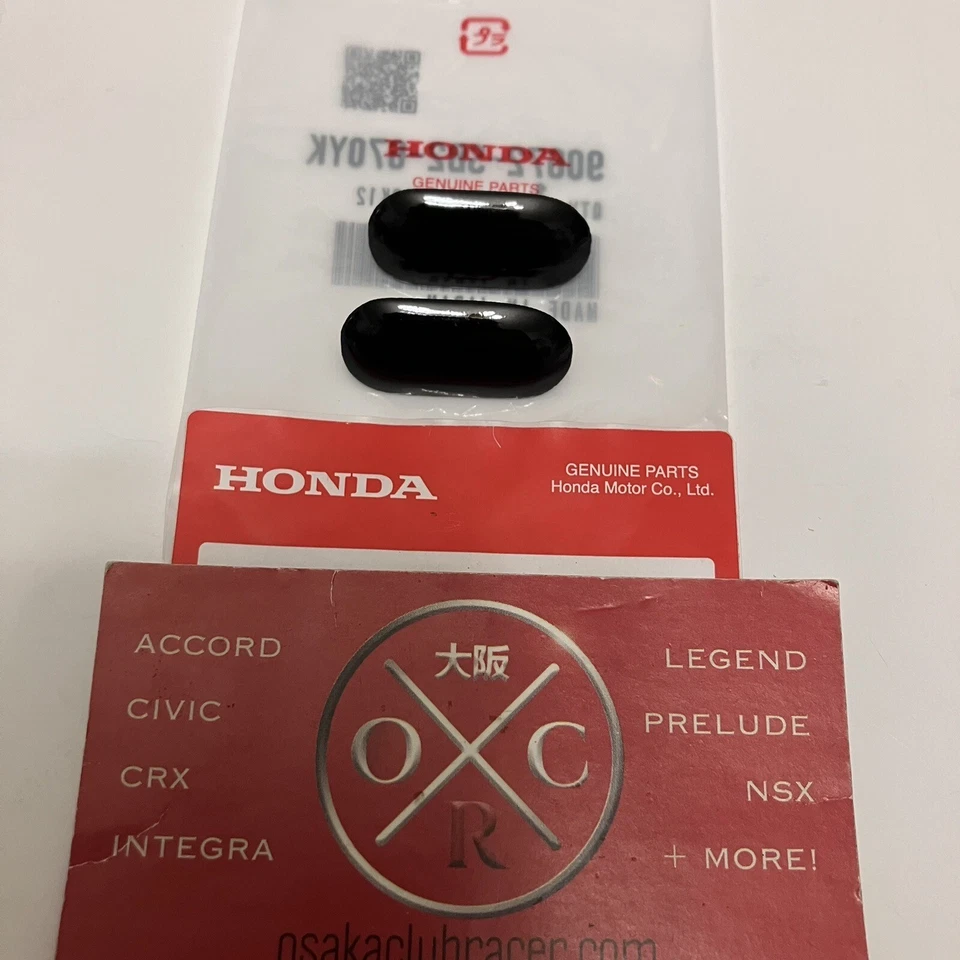 OEM Honda EG EK Civic Del Sol DC2 Integra Front License Plate Hole Cap Plugs New - Image 4 of 4