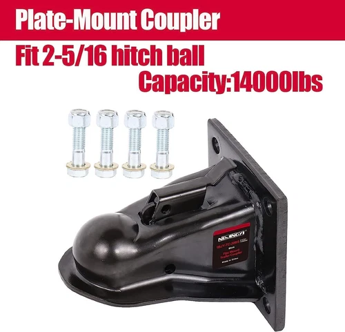2-5/16" Hitch Ball Trailer Coupler 14000LBS RV Camper Towing Parts Trailer Hitch