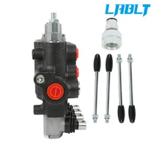LABLT Hydraulic Control Valve Double Acting 4Spool 21GPM SAE w/conversion plug