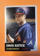 2024 Topps Living Set - David Justice #760 Print Run 1625 Atlanta Braves