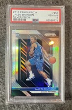 2018-19 Panini Silver Prizm Jalen Brunson #250 RC PSA 10 Mavericks NY Knicks