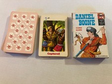 Vintage Daniel Boone Card Game W/ 36 Cards Box, Ed-U-Cards 1965