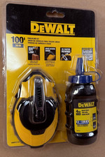 Dewalt Chalk Line Reel Kit 100 Ft 30M w/ Blue Chalk - Open Box - Free Shipping