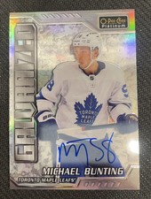2022-23 O-PEE-CHEE PLATINUM MICHAEL BUNTING GALVANIZED AUTO