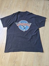 Van Halen Classic Logo Black Graphic T-Shirt Band Tee Fits XL Oversized