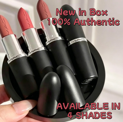 MAC Authentic Mini M·A·Cximal Silky Matte 12HR Wear Lipstick,4 SHADES,0.06 oz