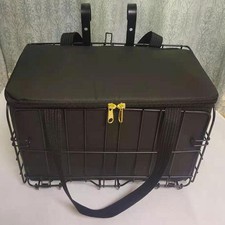 Front Handlebar Bike Basket with Storage Bag Cat Dog Carrier Detachable