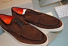 SANTONI LACE UP REINDEER SUEDE AUTHENTIC SIZE 42 750.00 CART. SAN-26A2