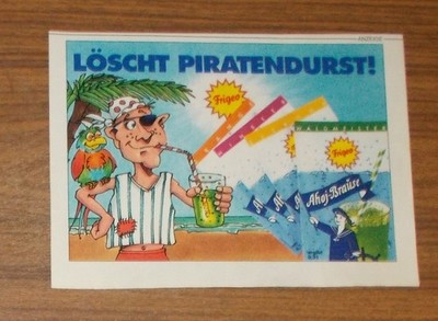 Rare Advertising Frigeo AHOJ SHOWER Quenches Pirate Thirst 1995