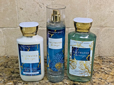 3 PC- Bath  Body Works Saltwater Breeze, Body Wash, Lotion, Body Mist Lot of 3