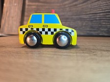 Maxim Wooden Train Custom Sir Topham Hatt Yellow Taxi Car Fits Thomas Track