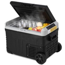 12 Volt Refrigerator, 37QT 35L 12V Car Refrigerator, Portable Fridge Freezer...