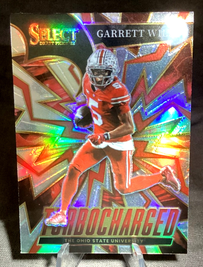 Garrett Wilson Panini Select Draft Picks Turbocharged #TGW Silver Prizm