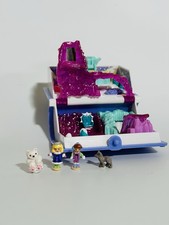 Polly Pocket Sparkle Snowland With 2 Dolls, Polar Bear, Husky Vintage 1995