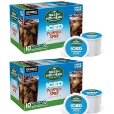 Lot Of 2 Green Mountain Coffee Iced Pumpkin Spice K Cup Limited Edition