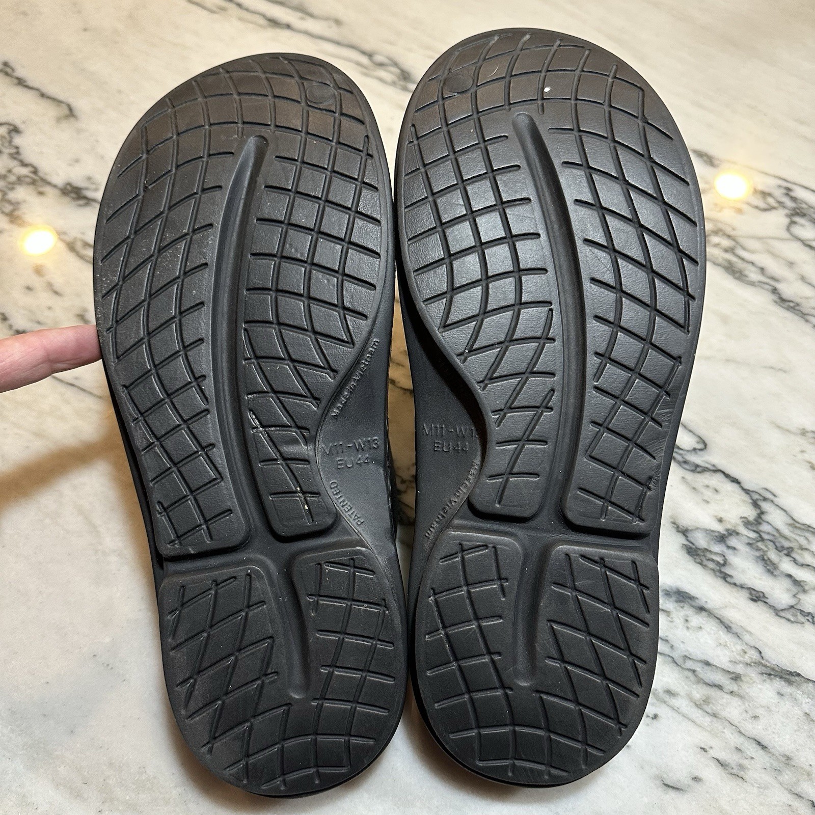 OOFOS BLACK UNISEX Slip On CLOGS SHOES Men Sz11 W… - image 8