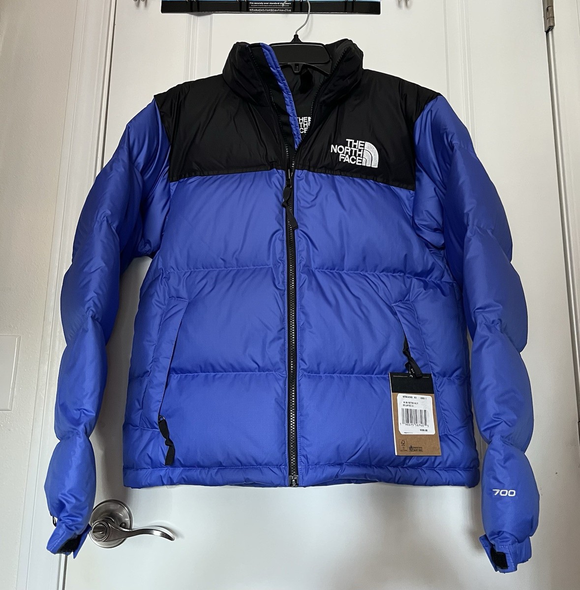 NEW $330 North Face 1996 Retro Nuptse 700 Down Puffer Jacket Solar