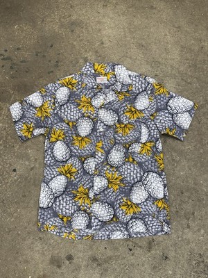 Vintage 40's 50's Gantner Pineapple Hawaiian Shirt Size Medium Cotton