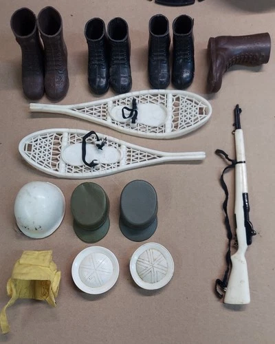GI Joe 12" Lot of Boots, Snowshoes and Accessories