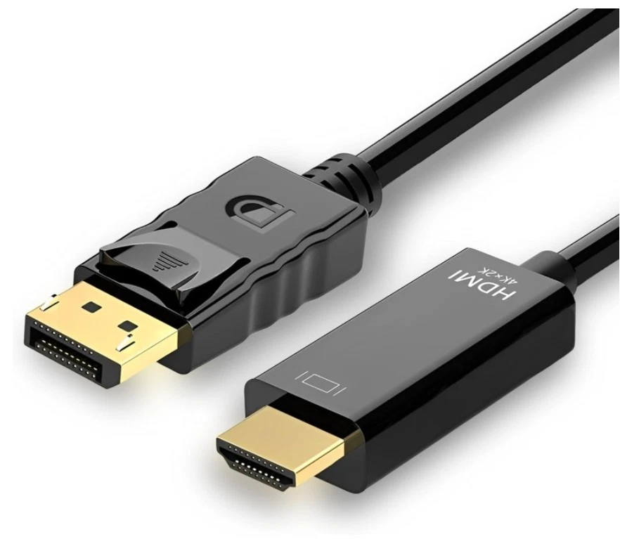 4K DisplayPort to HDMI Cable Adapter DP to HDMI Male Video UHD 4K@30Hz/2K@60HZ - Image 3 of 4