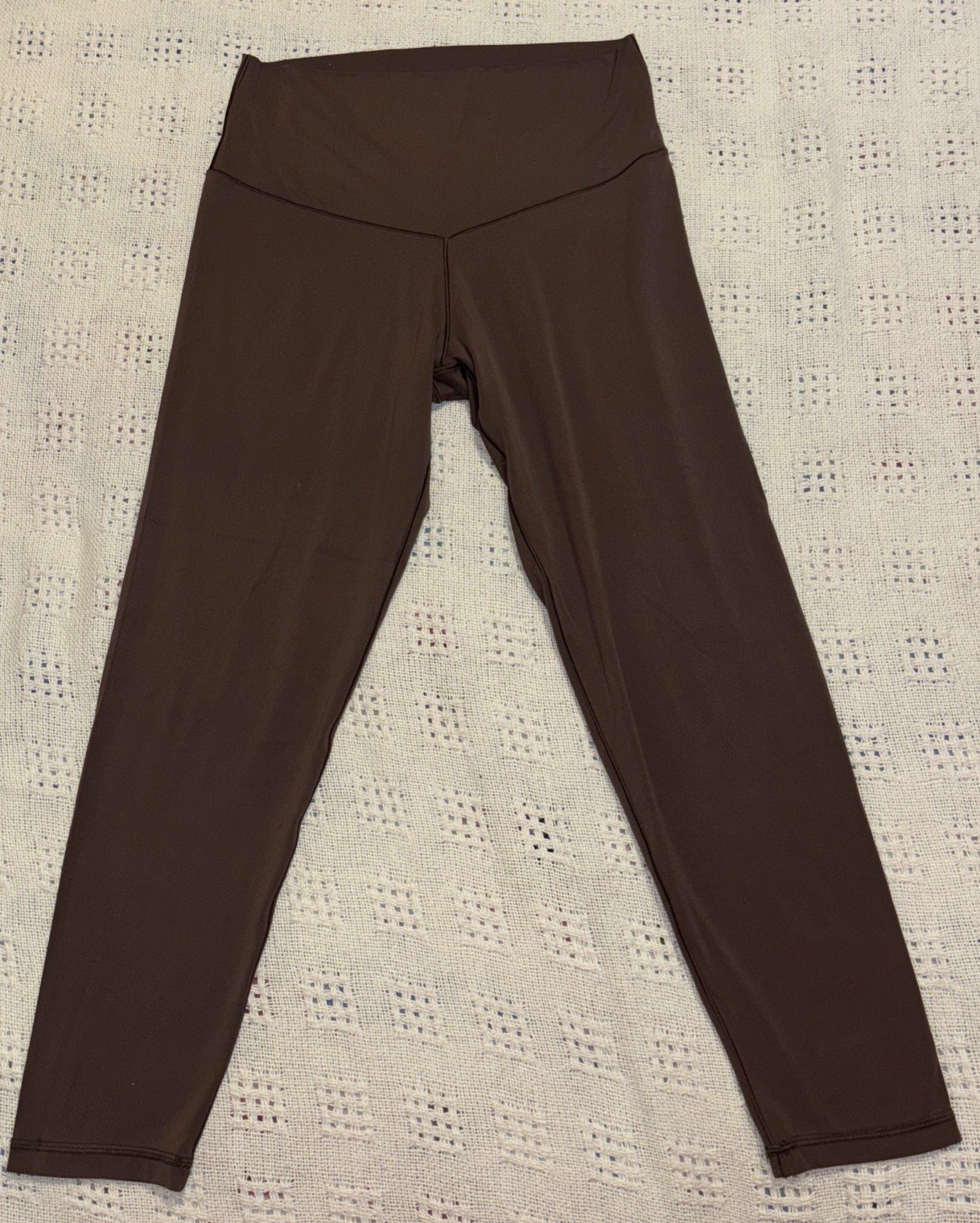 Aerie Women's Real Me Crossover 7/8 Legging in Brown Size L Offline Comfort