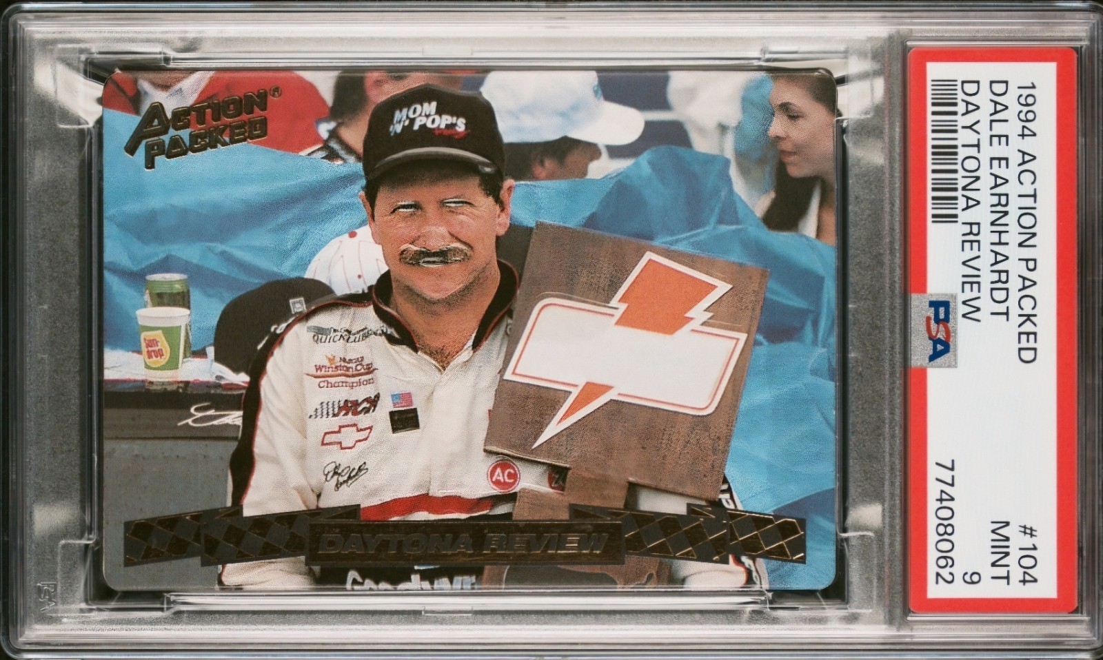 🏁 Dale EARNHARDT *Daytona Review* PSA 9 Mint 1994 Action Packed #104 POP 13 🔥 view 1